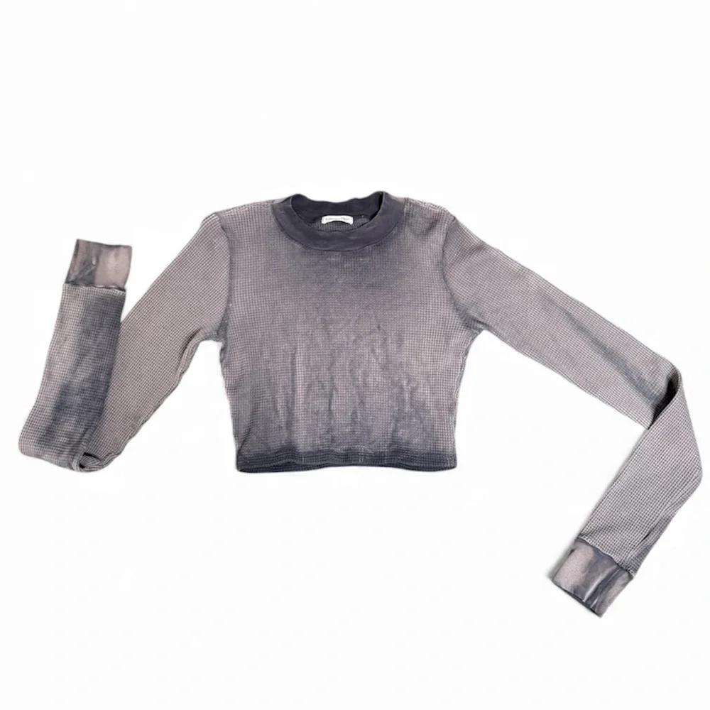 🟣Cotton Citizen Charcoal Crop Top